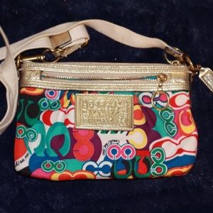 Coach Poppy Multicolor Crossbody Purse